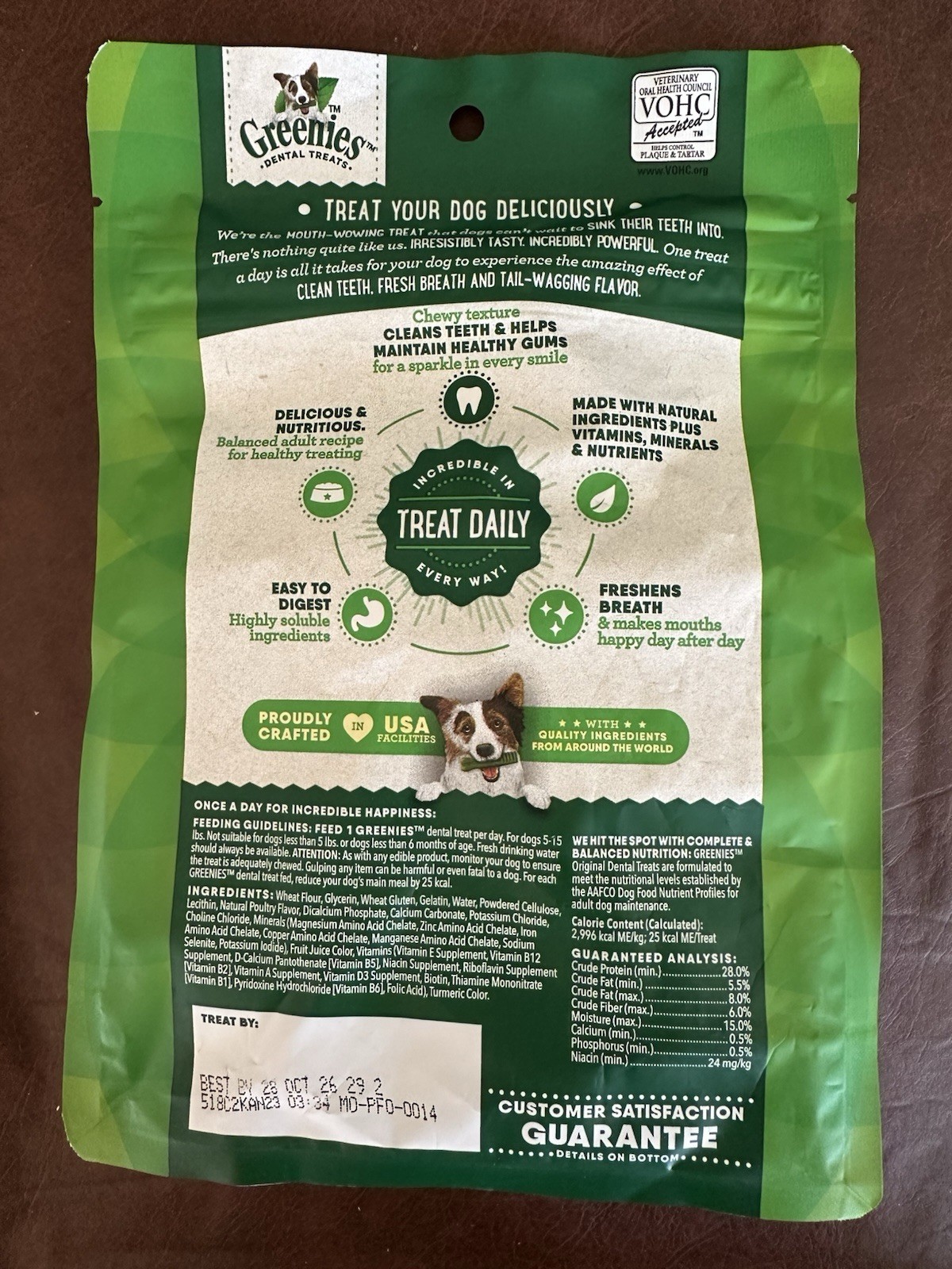 Greenies Original Teenie Natural Dental Dog Treats 12 Oz Pack (43 Treats)