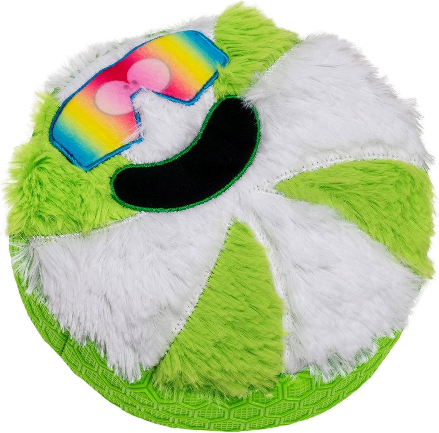 goDog Holiday Collection Mixed Materials TPE-Plush Cool Mint Squeaky Dog Toy