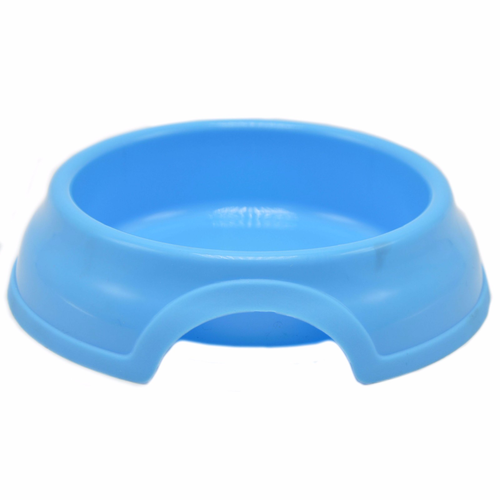 Pet Dog Cat Food Feeding Water Dish Bowl Plastic Plate Bowl 10.4 oz. Diameter 5″