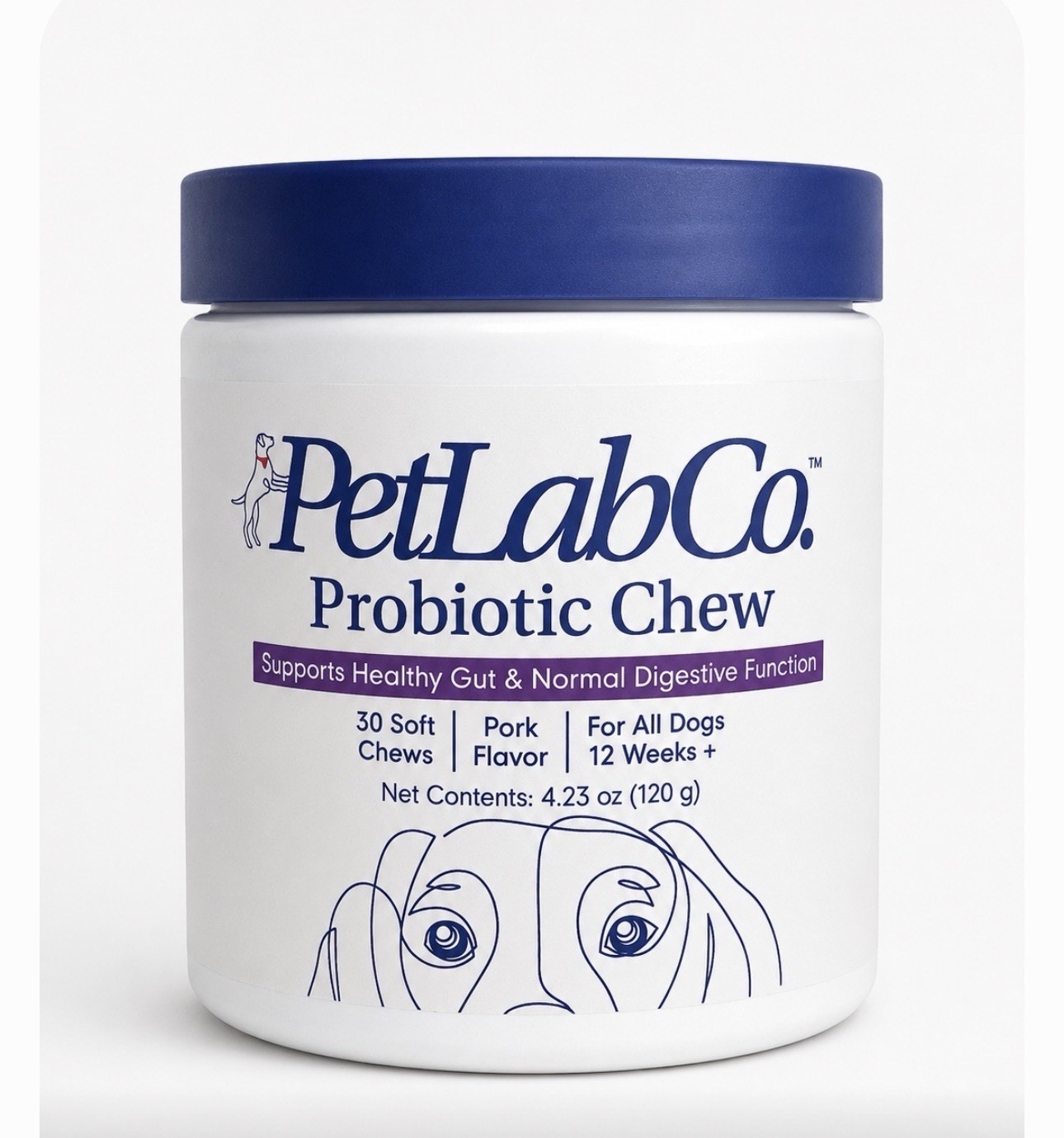 PetLabCo. Probiotic Chew Pork Flavor Digestion Aid Soft Chews 30 ct Adult
