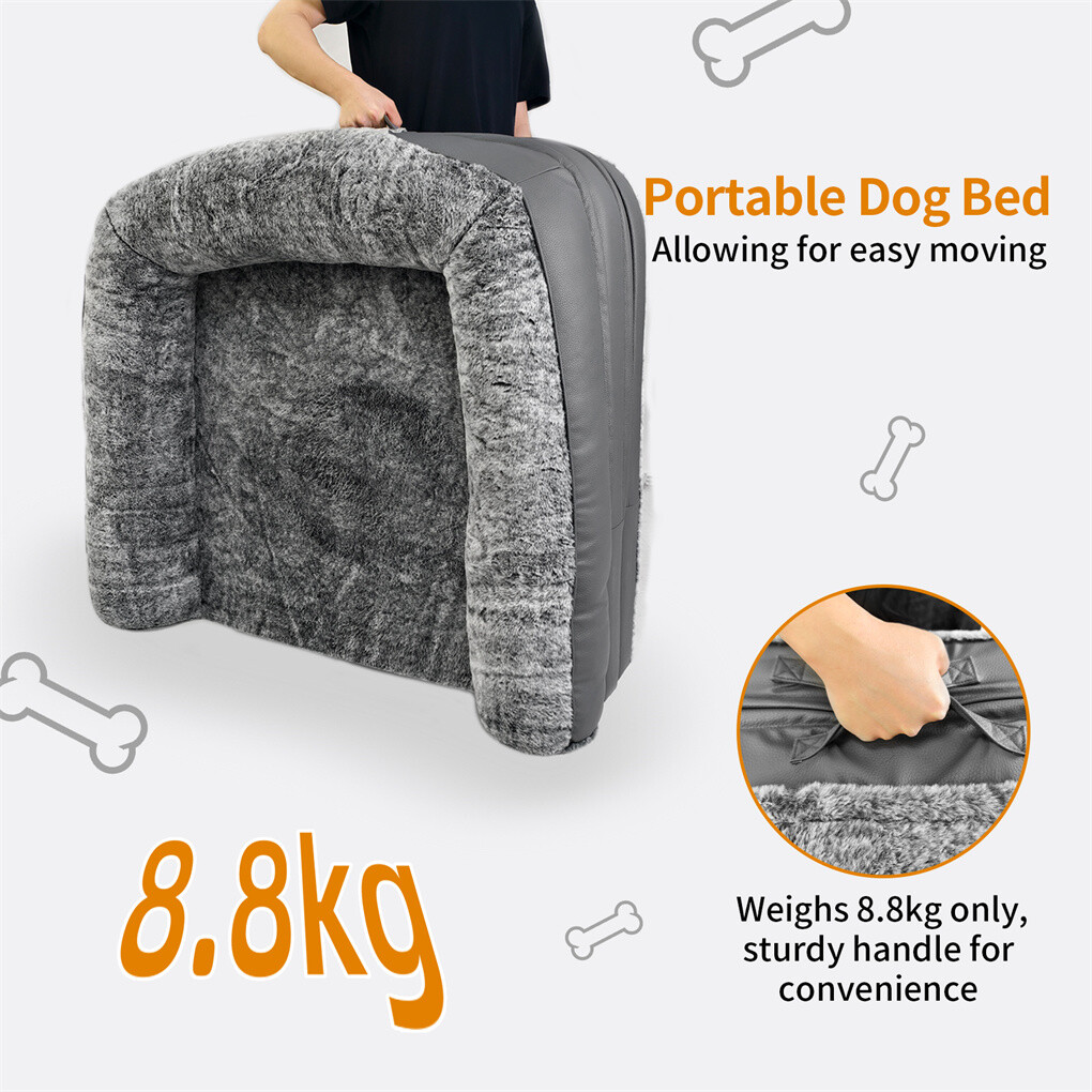 180cm XXXL Foldable Human Dog Bed Orthopedic Dog Sofa Bed with Blostered Pillow