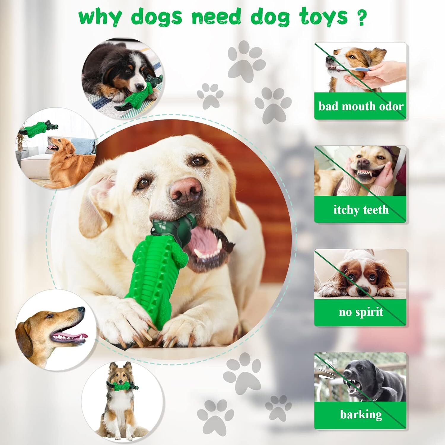 Fuufome Dog Chew Toy for Aggressive Chewers – Indestructible Toy for Pet Anxiety
