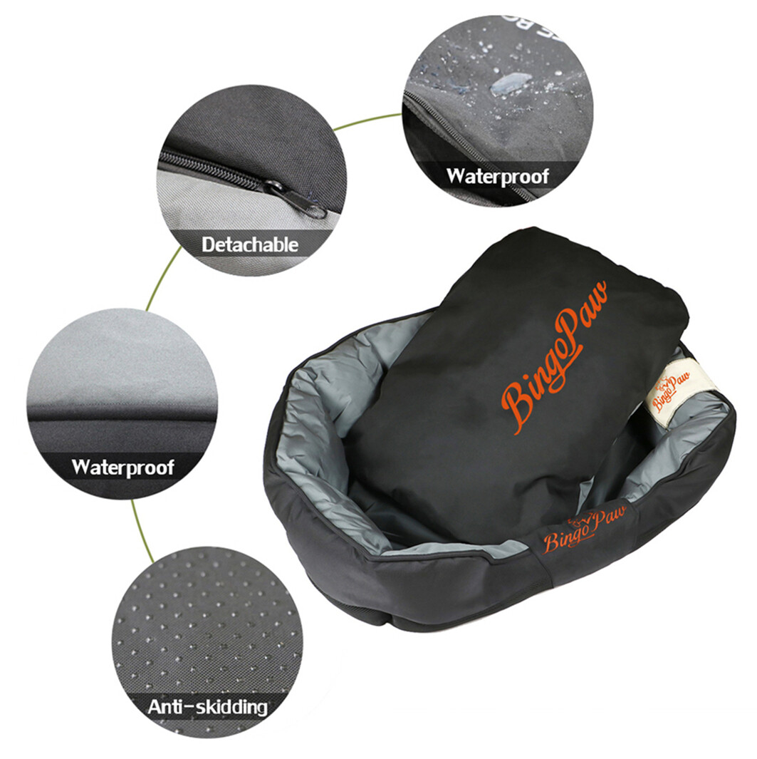 XXL Extra Large Jumbo Orthopedic Pet Dog Bed Dog Kennel Basket Pillow Waterproof