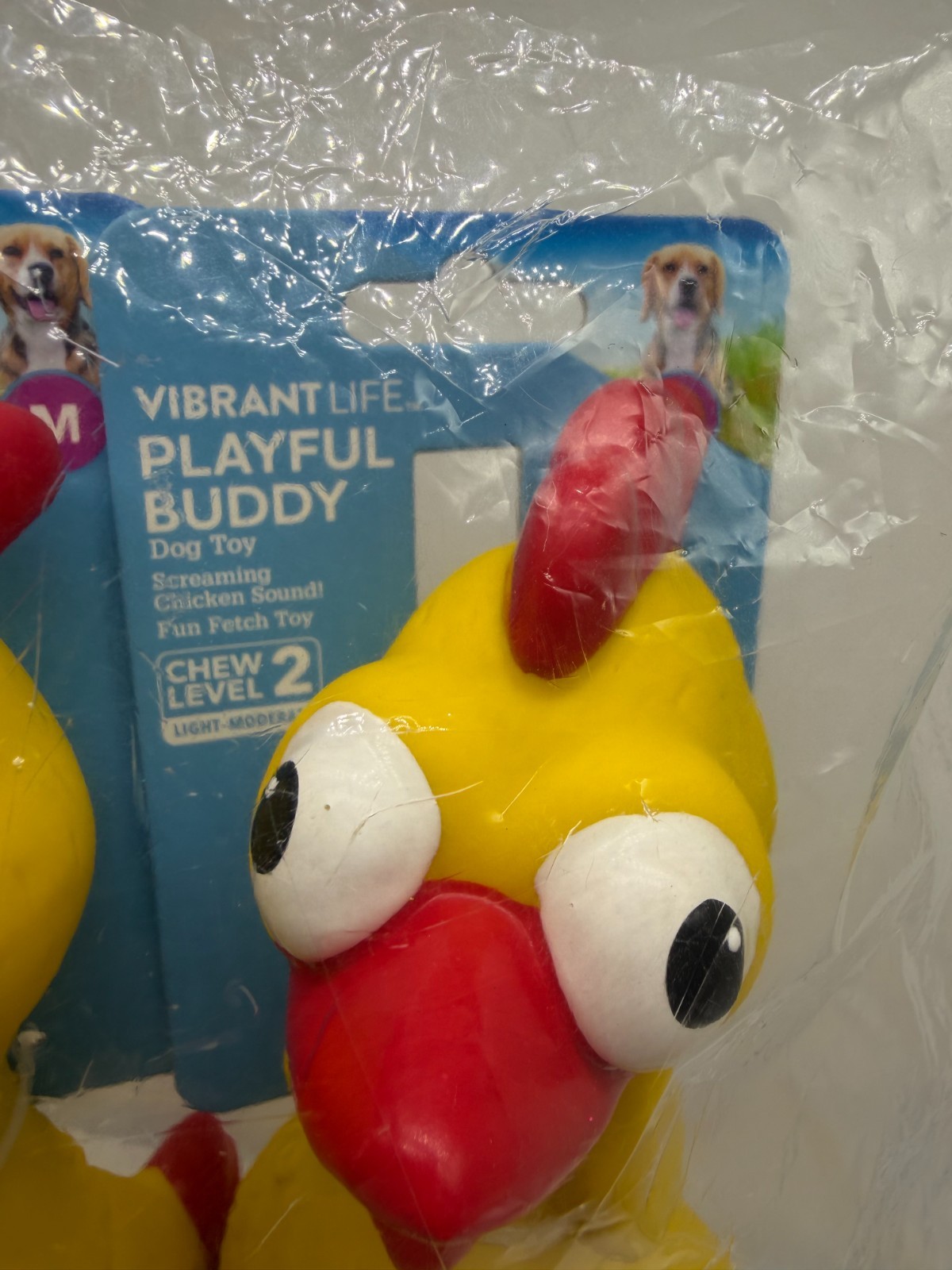 Tie Dye Squeaky Chicken Dog Toy Chew Level 2 – Vibrant Life Dog Toys