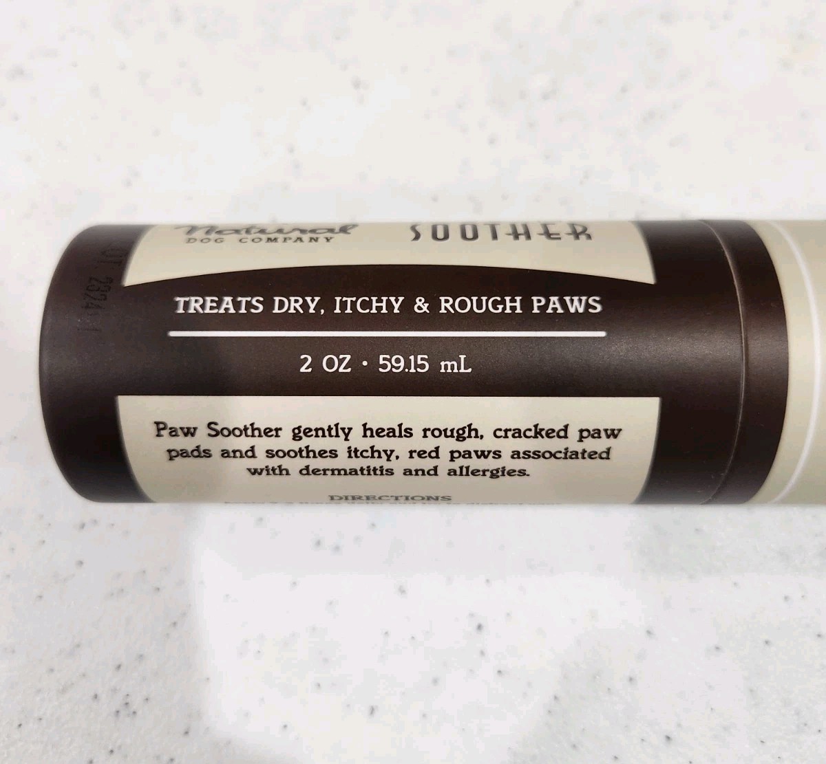 NEW Natural Dog Company Paw Soother 2 Oz Jumbo Stick Dog Foot Cream Lotion NWOT