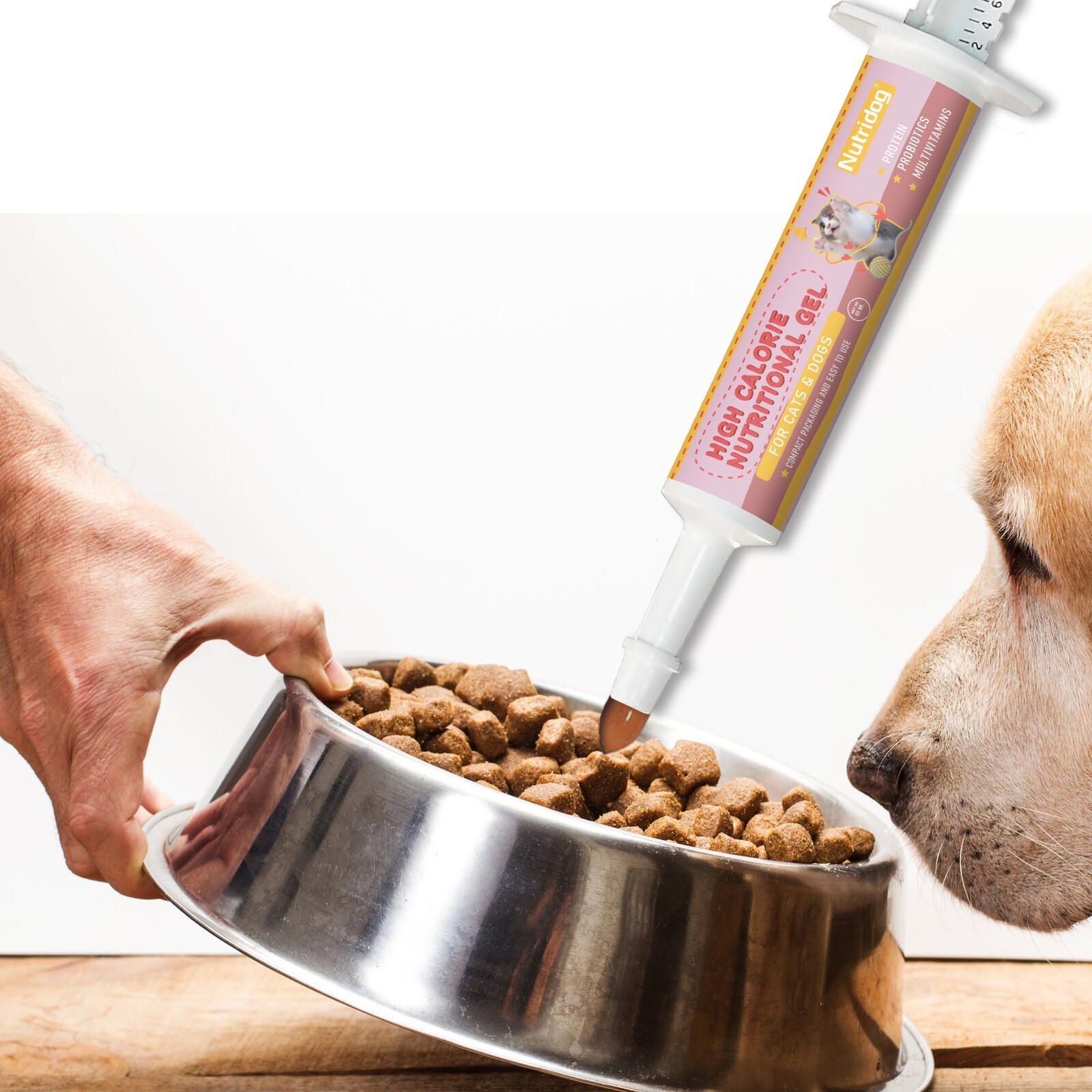 High Calorie Nutritional Gel for Cats and Dogs with Vitamin D for All Breeds