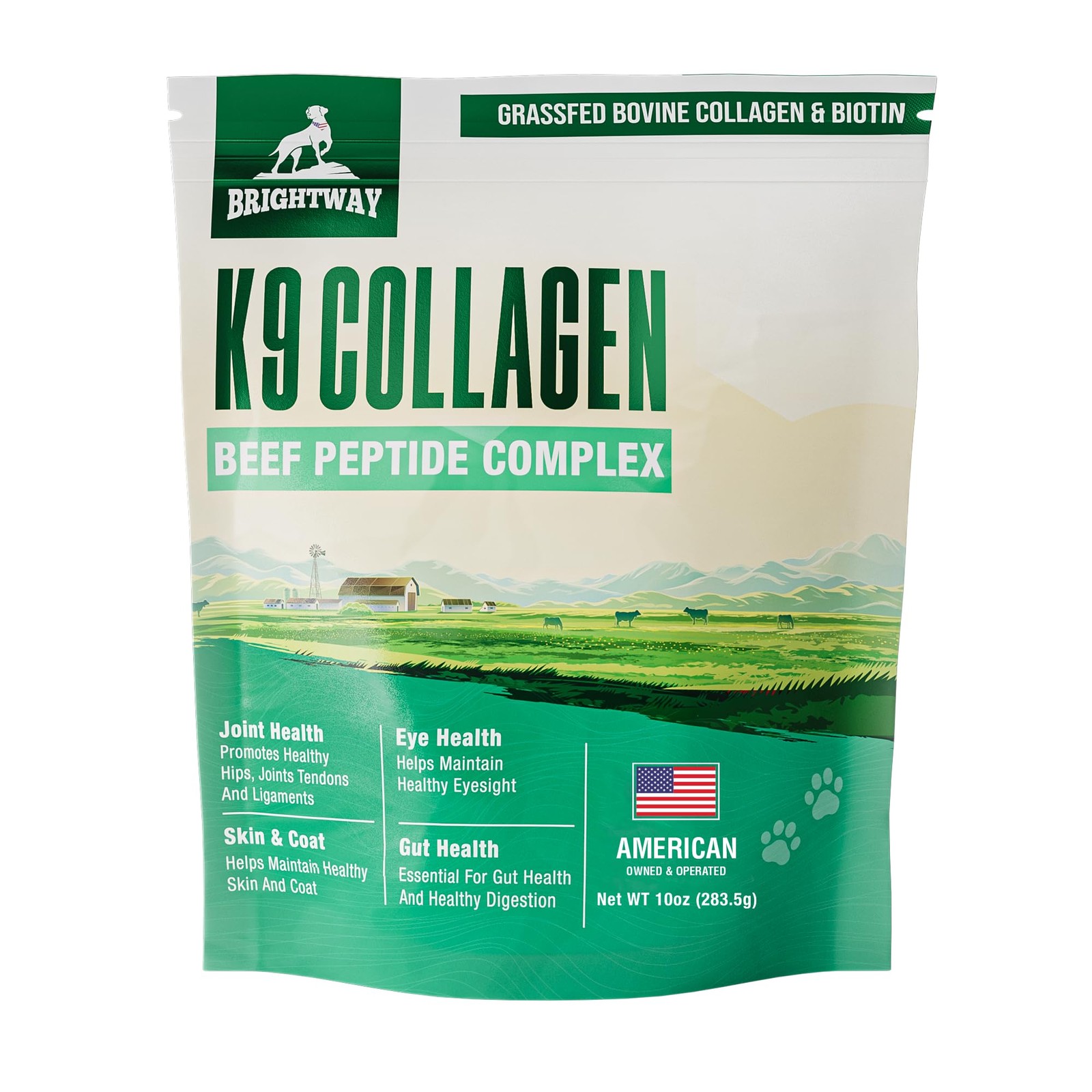 K9 Collagen PEPTIDE Complex W/BIOTIN – Hip & Joint 8 Ounce (Pack of 1)