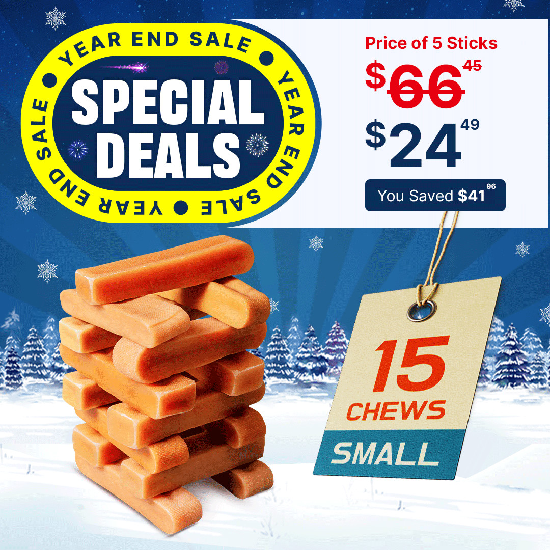 Yak Cheese CHEWS for SMALL DOGS – 15pc, Natural and Easily Digestible Dog Treats