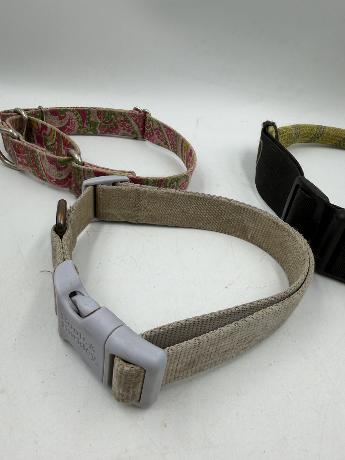 Lot Of 4 Used M/L/XL Dog Collars Training Etc – 1 Martingale