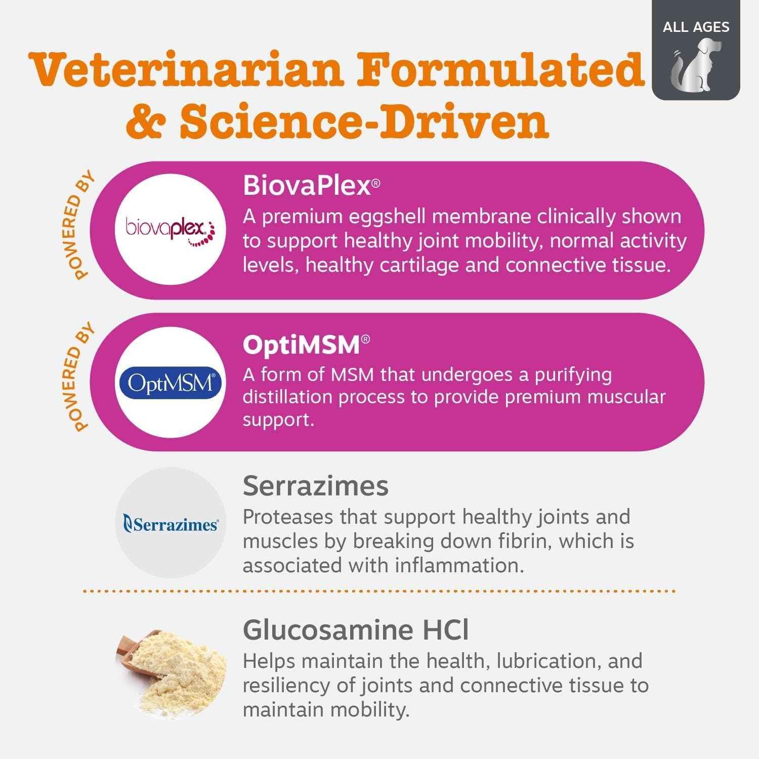 Veterinary-Grade High-Potency Mobility Chews Beef & Bacon Flavour – 90 Chews