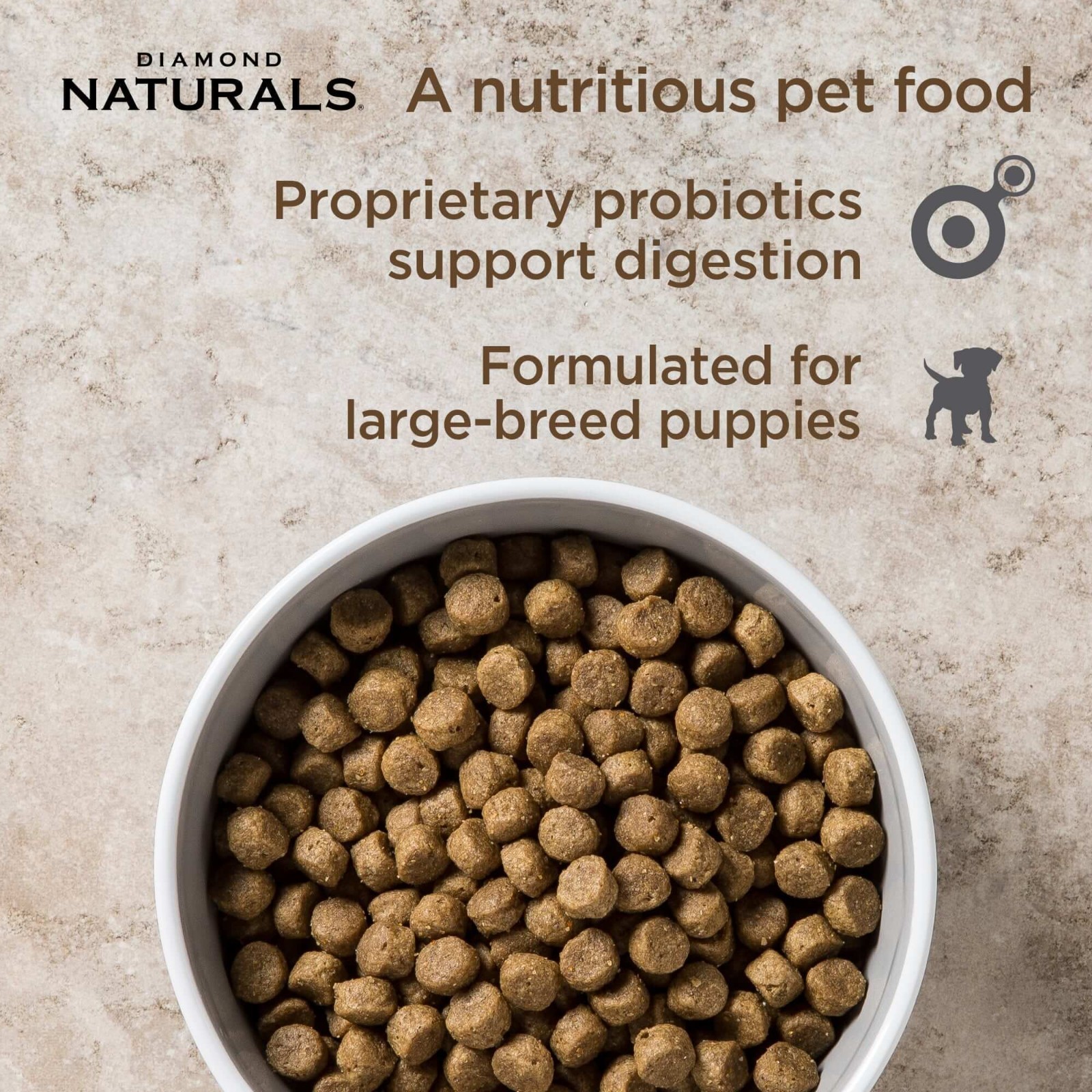 Diamond Naturals Large Breed Puppy Formula Dry Dog Food, 40-lb bag