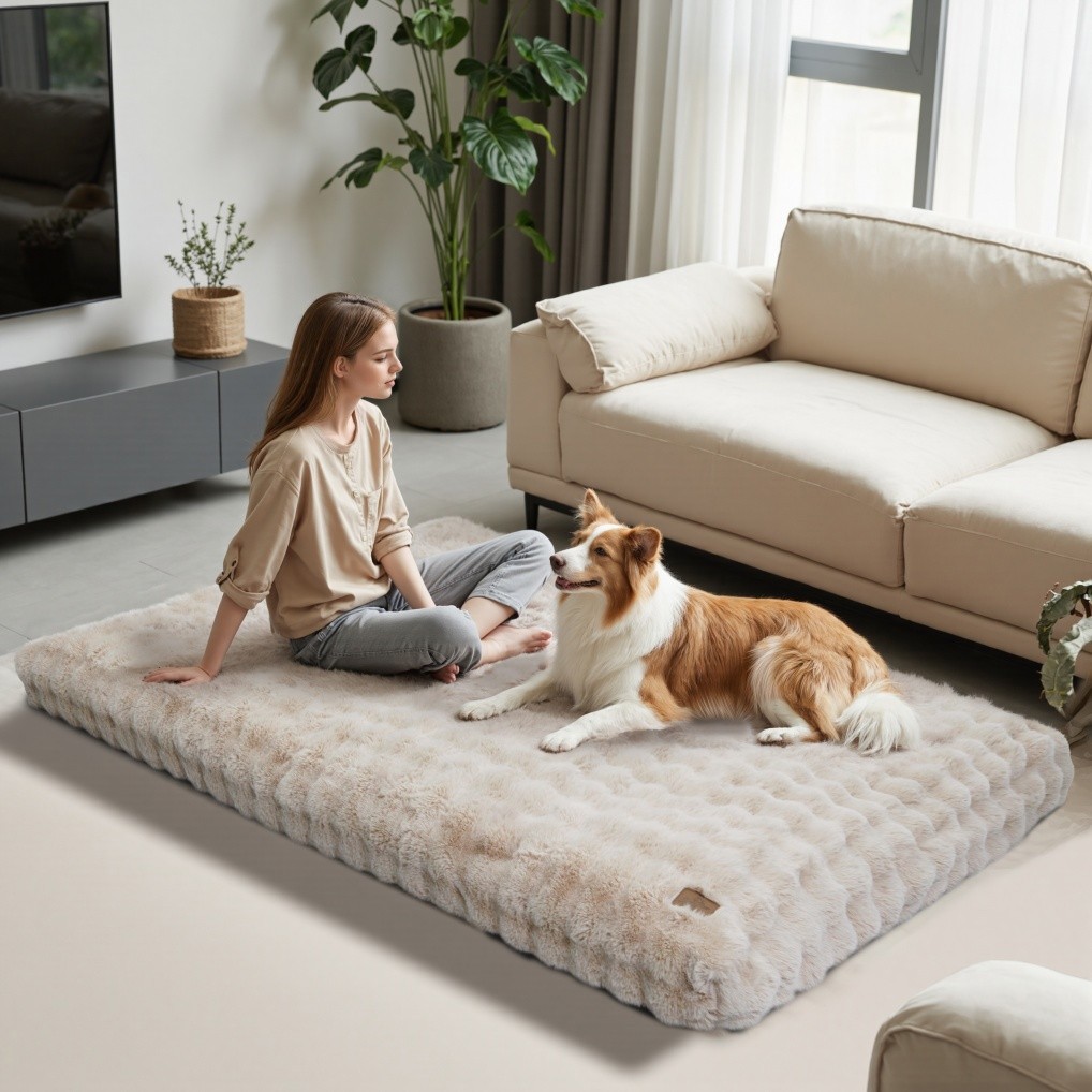 BingoPaw M L XL XXL XXXL XXXXL Dog Bed Soft Plush Anti Anxiety Pet Beds Washable