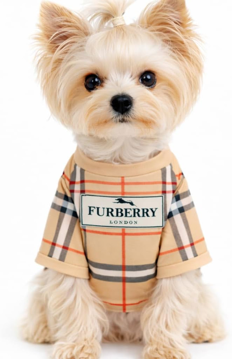 Luxury Designer Dog T Shirt – Trendy Puppy Clothes for Small Dogs, Fashion Pet T