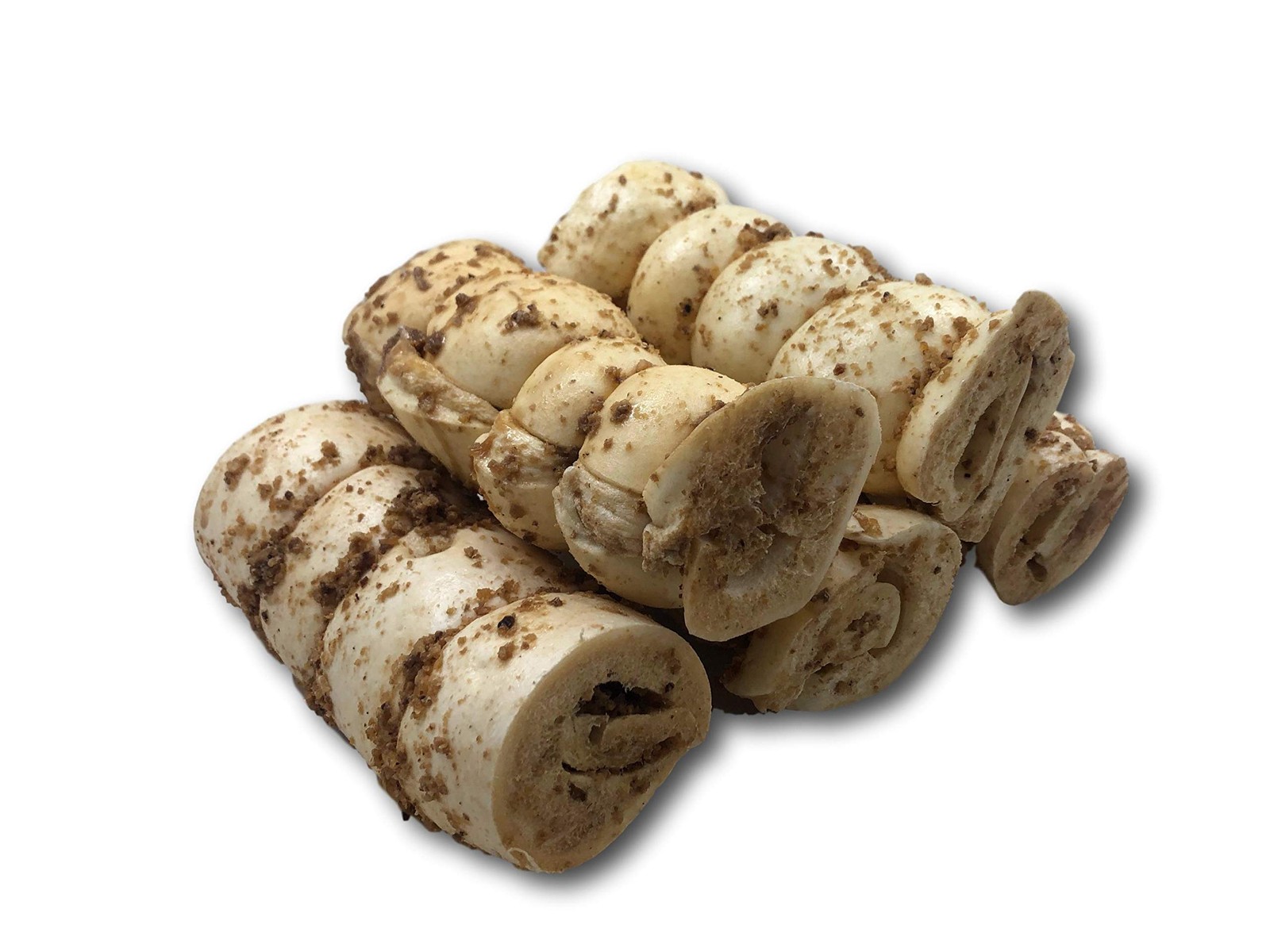 – 6” Buffalo Beef Cheek Rolls with Bully Dust Sprinkles, 5 Pack, Long Lasting…
