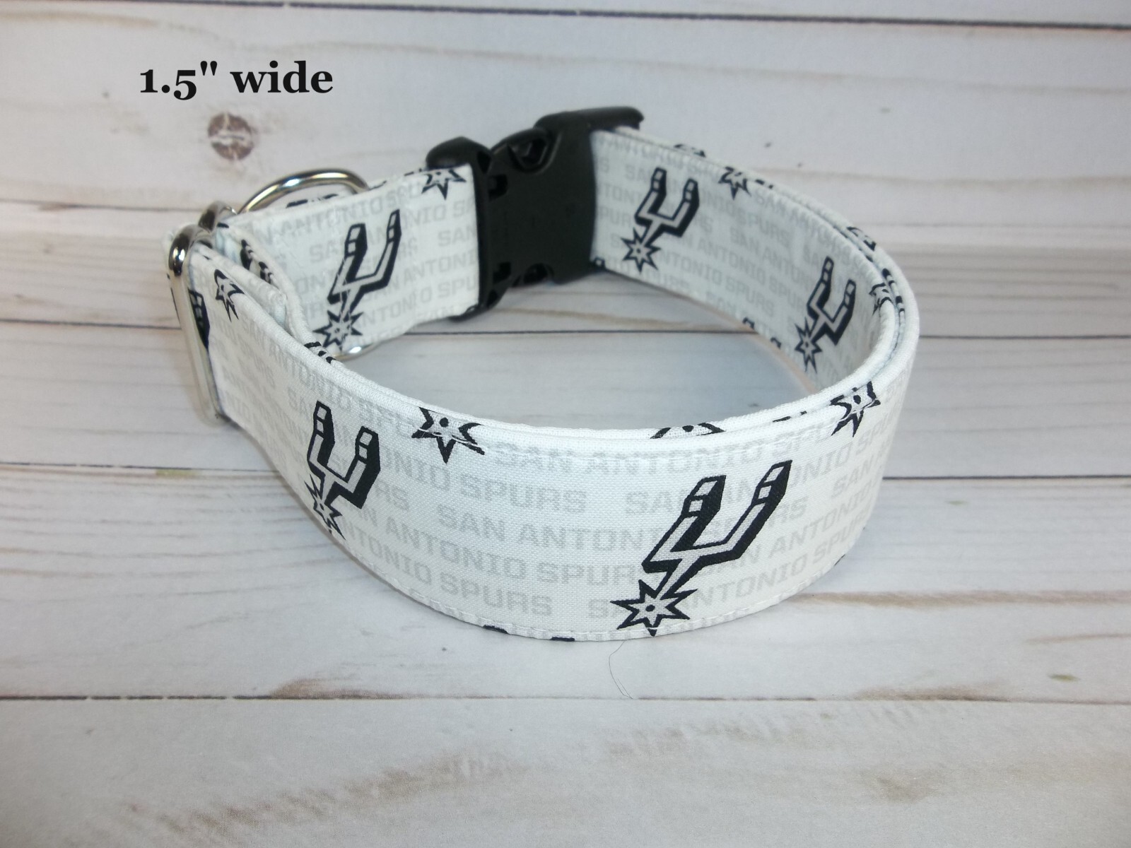 San Antonio Spurs #2 MLB Terri’s Dog Collar handmade adjustable gameday