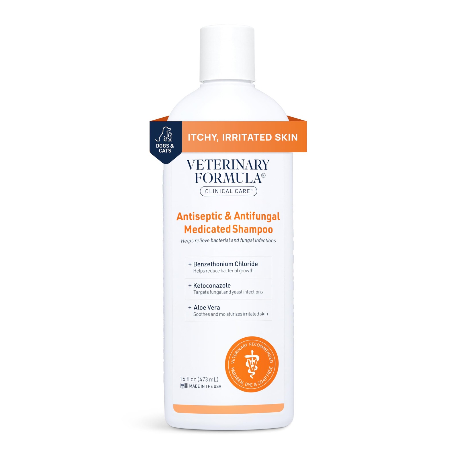 Veterinary Formula Clinical Care Antiseptic and 16 Fl Oz (Pack of 1), White