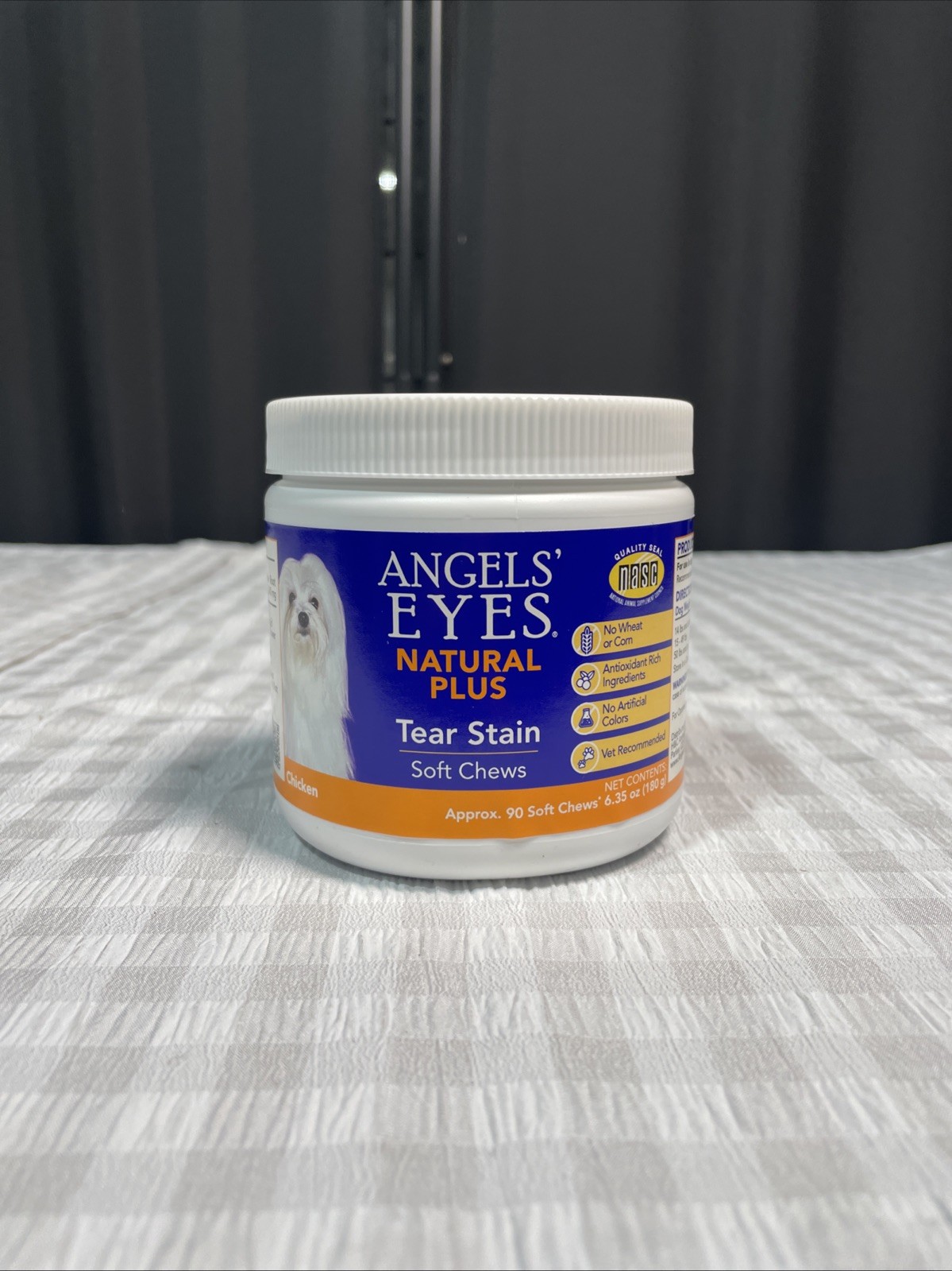 ANGELS’ EYES Natural Tear Stain Prevention, Soft Chews for Dogs- Chicken Flavor