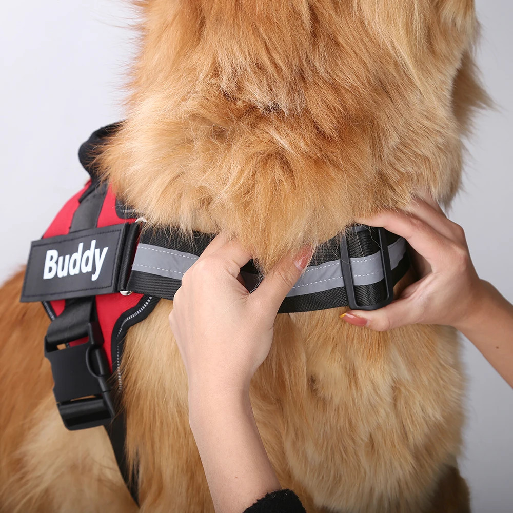Custom Dog Harness with Name Reflective No Pull Adjustable Pet Vest