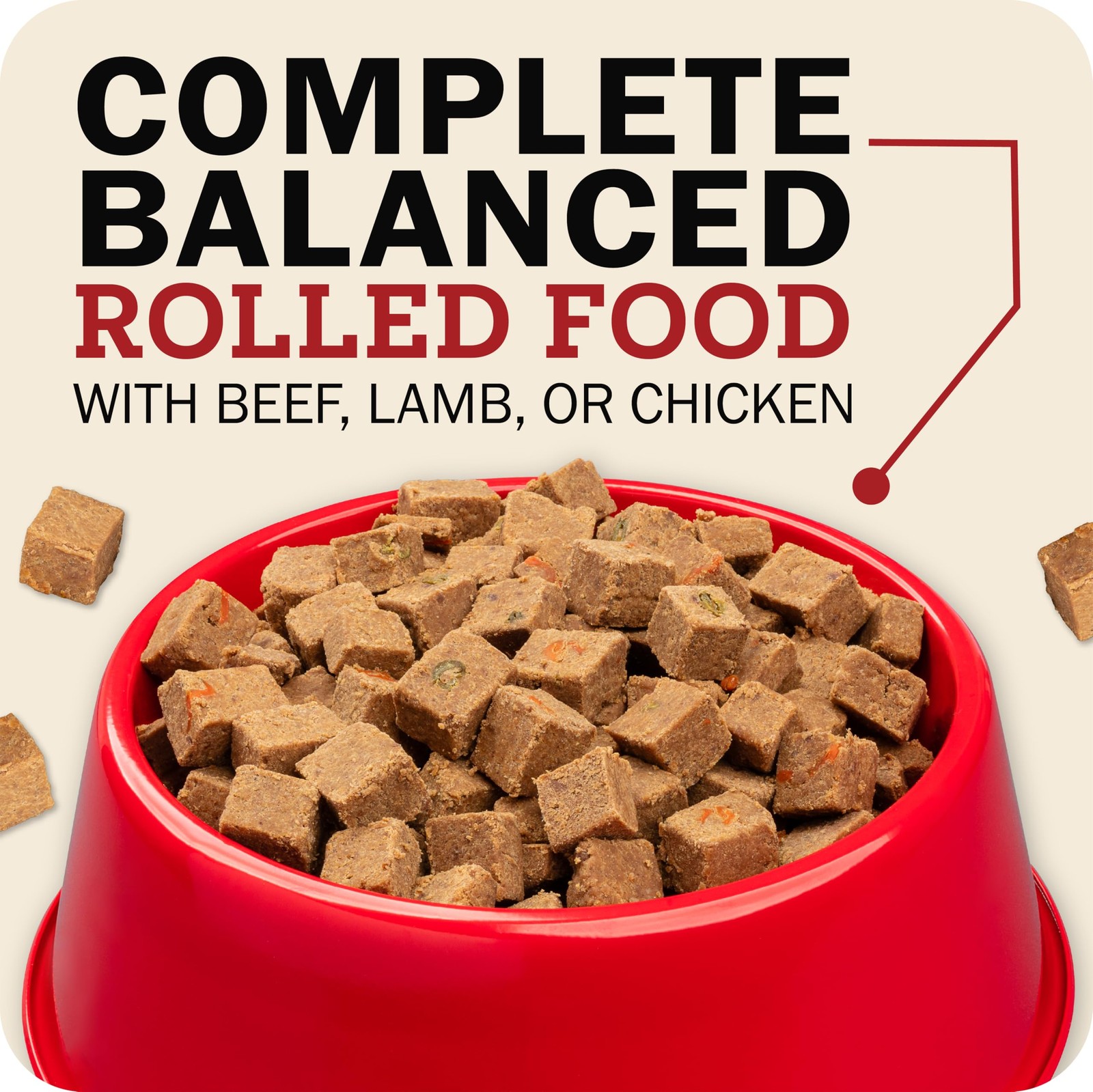 Redbarn Pet Products All-Natural Premium Rolled Dog 4 Pound (Pack of 1), Red