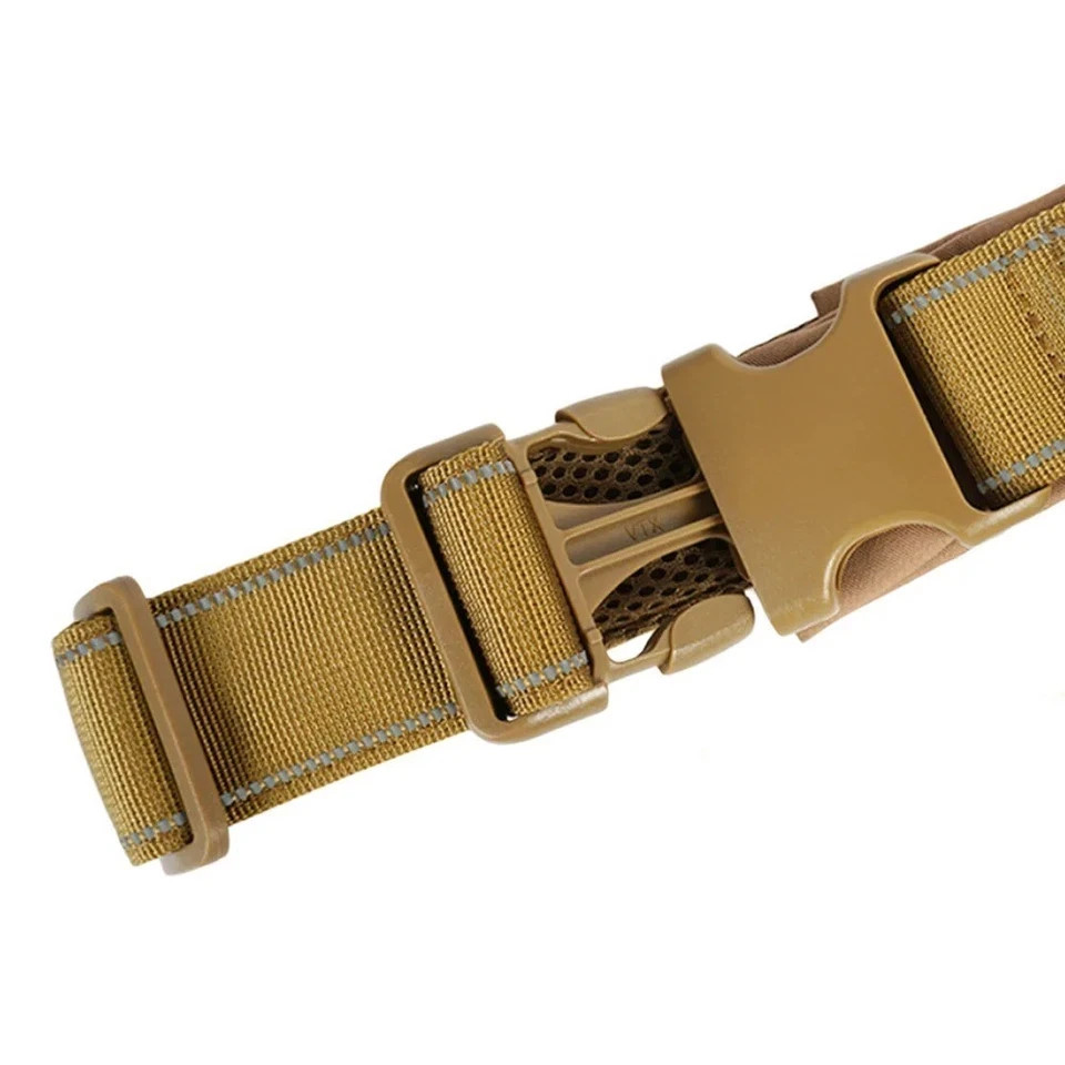 Tactical Dog Harness No Pull 1000D Nylon Large Dogs Handle Reflective Vest