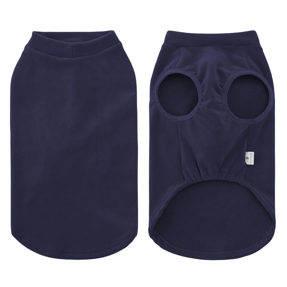 Warm Dog Sweater with Fleece Lining Winter Pet Jacket Soft Pullover Adjustable