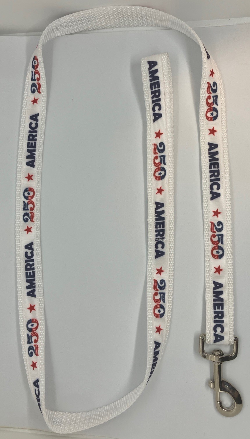 Dog Leaches/Leads Patriotic 250 America Red White Blue On White Handmade Sturdy
