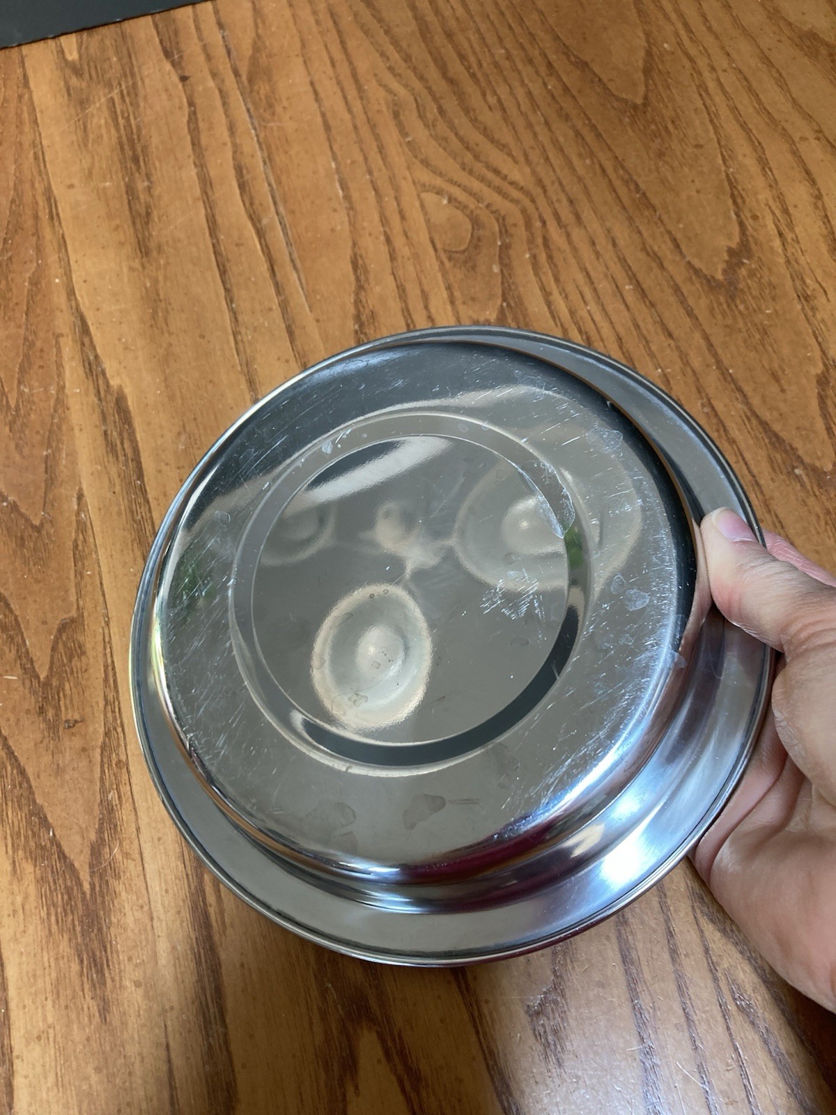 Stainless Steel Standard Dog Bowl Silver Dishwasher Safe Adult Single Bowl
