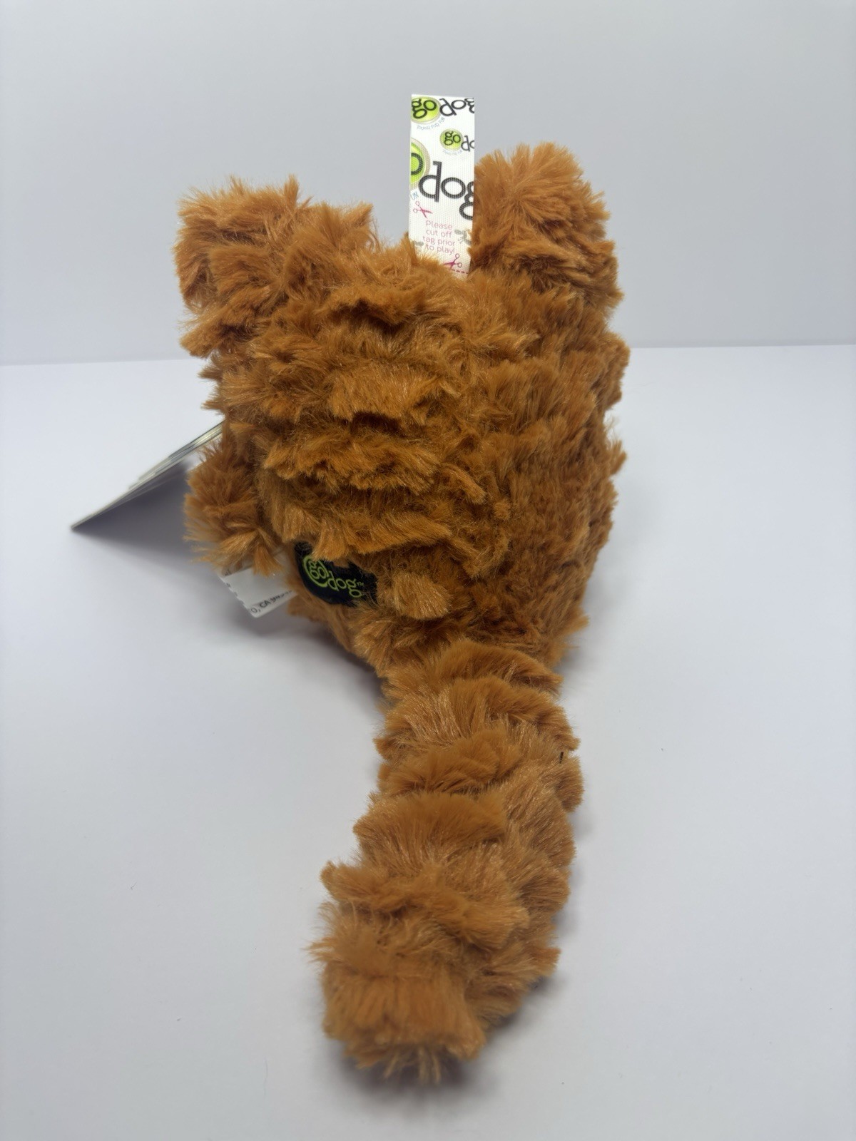 goDog PlayClean Squeaky Plush Dog Toy with Odor-Eliminating Essential 6” Mouse