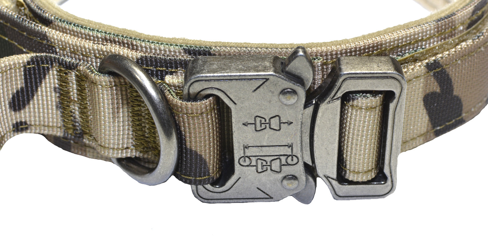 Dog Leash Collar Heavy Duty K9 Tactical Training Pet Metal Buckle Kit Set M L XL