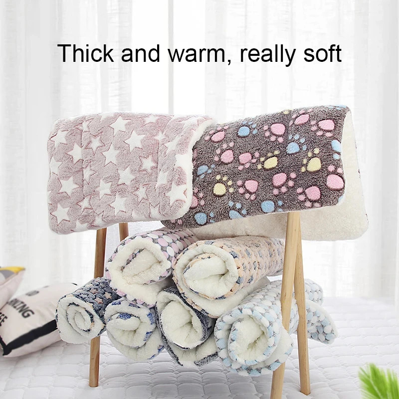 Flannel Pet Sleeping Mat Dog Bed Cat Litter Puppy Bed Dog Sofa Lovely Mattress