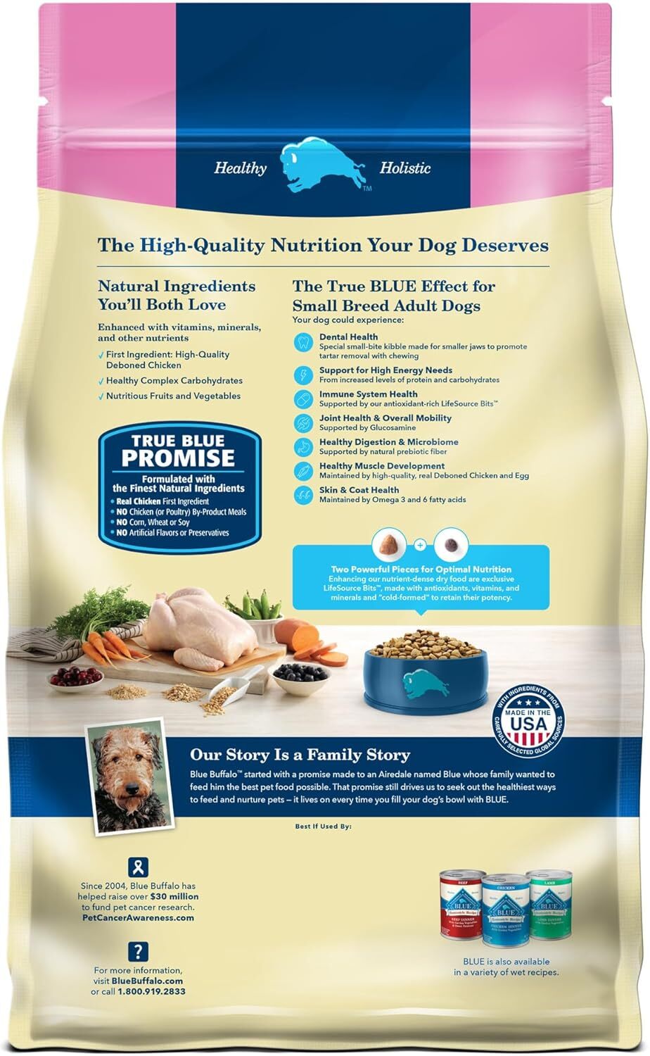 Blue Buffalo Life Protection Formula Small Breed Dry Dog Food Chicken Brown Rice