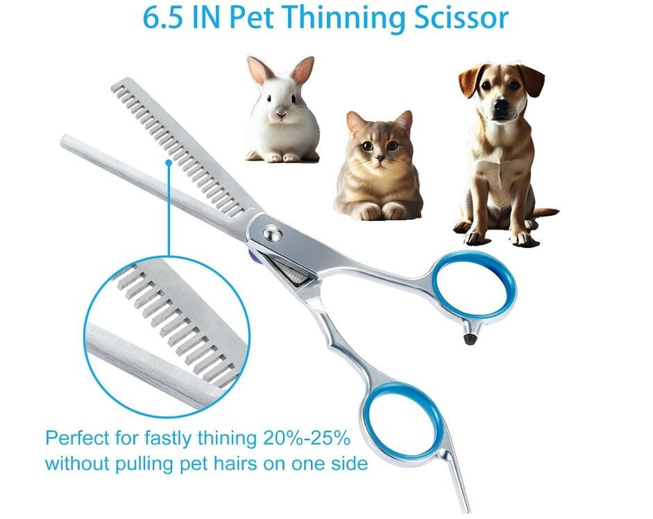 5 in 1 Premium Dog Grooming Scissors, Professional Dog Scissors for Grooming
