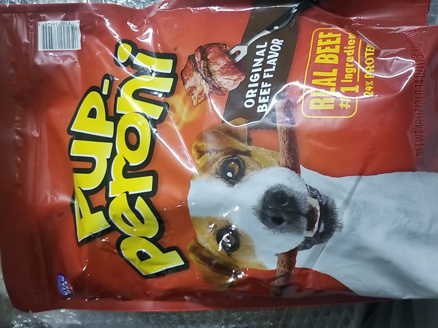 Pup-Peroni Original Beef Flavor 24% Protein Soft Chews 46oz 2 Lb Slow Cooked