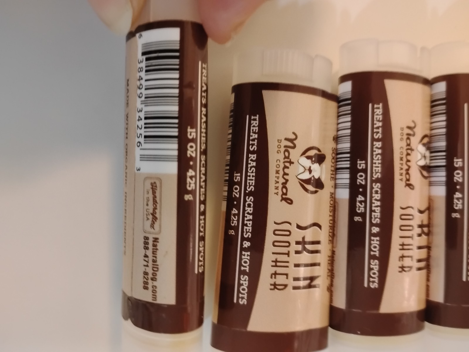 LOT of 7. Natural Dog Company Organic ingredients Skin Soother Healing Balm