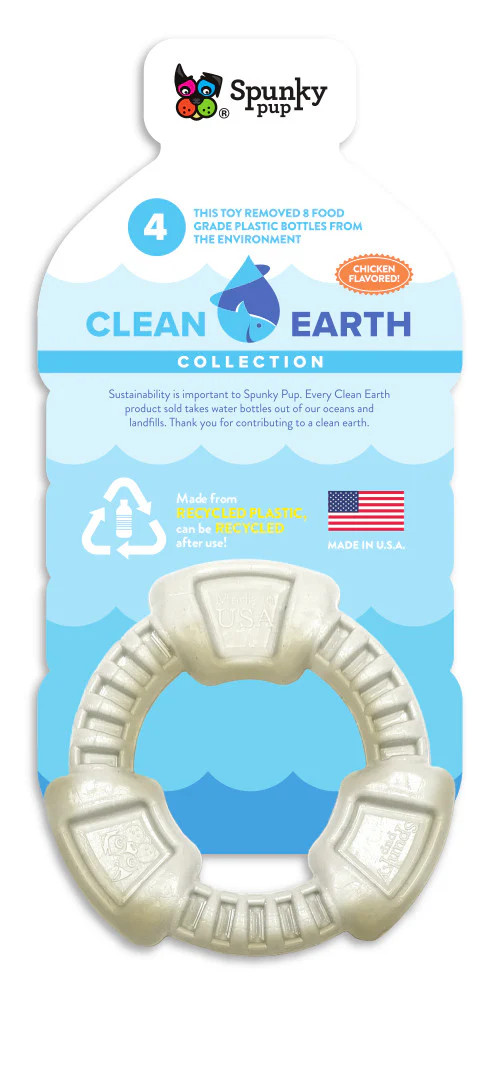 Spunky Pup Dog Toy, Chicken Flavored Chew Ring