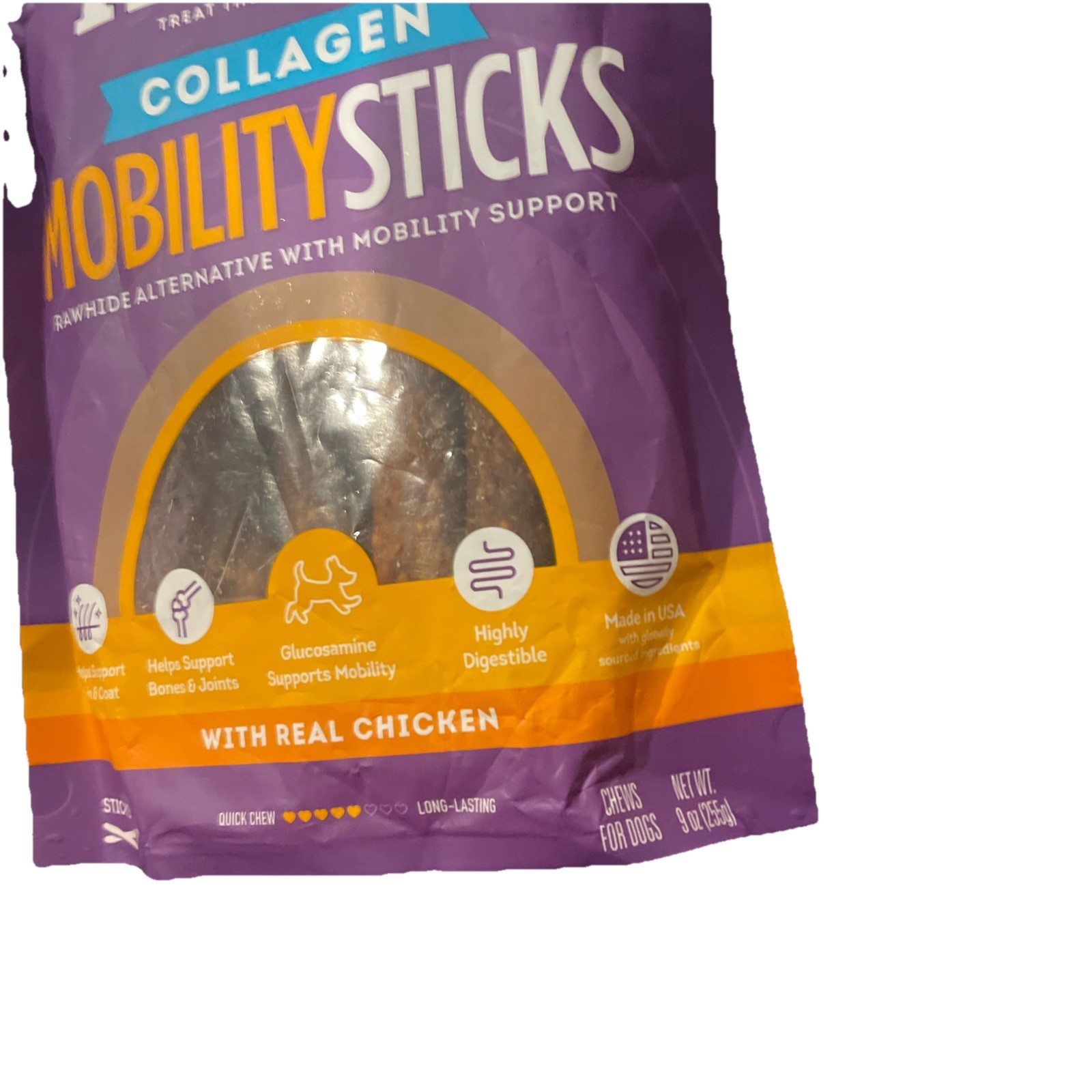 Treatly Collagen Smart Sticks Dog Treats – Chicken & 9 Ounce (Pack of 1)