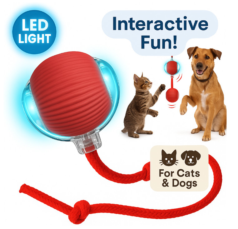 Automatic Rolling Ball Smart Cat Dog Toy Electric Pet Self-moving Kitten lot