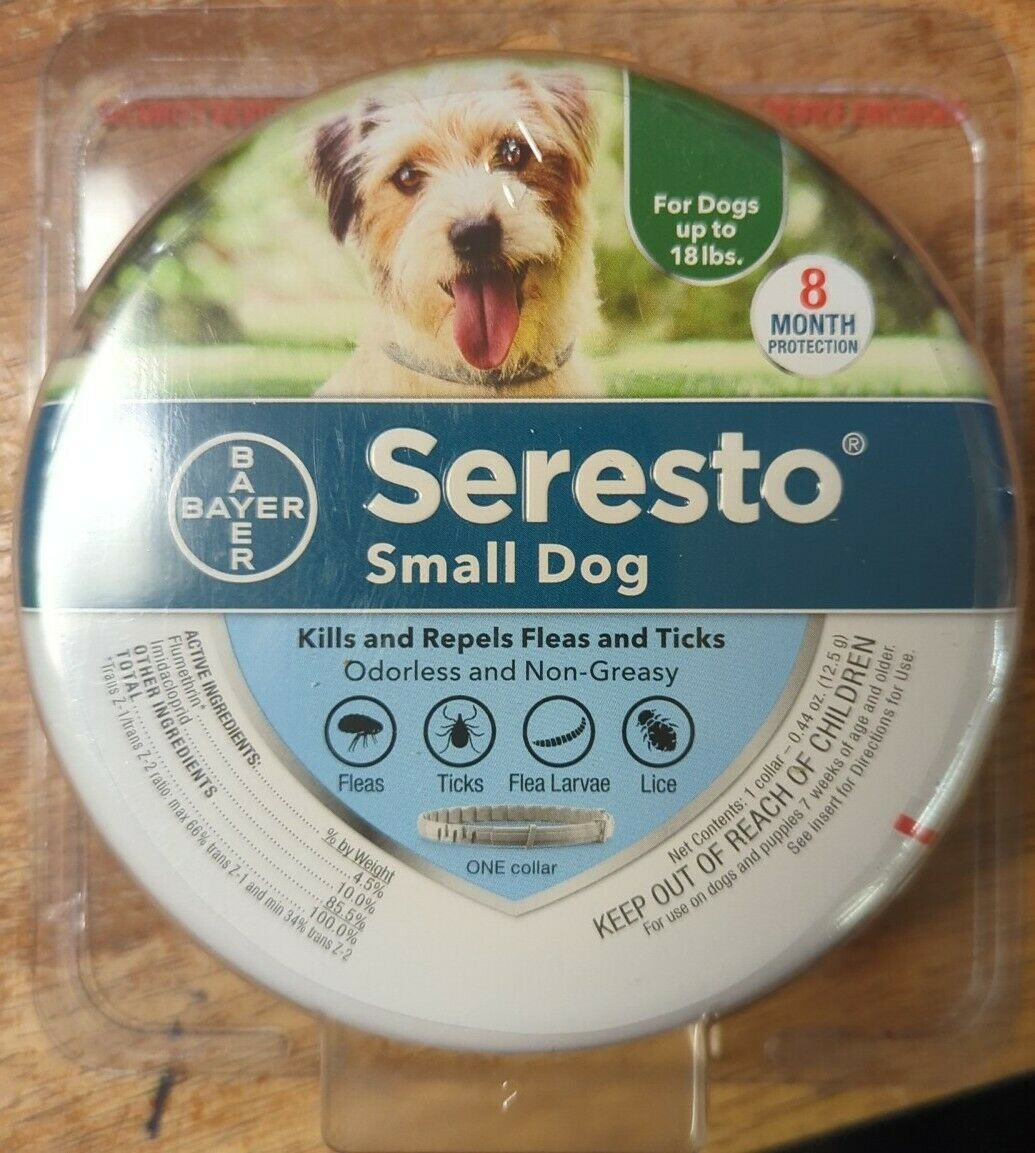 Seresto Flea & Tick Collar LARGE DOGS 18 lbs – 8 Month Protection