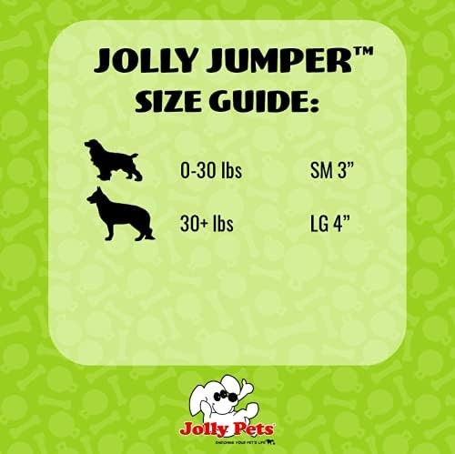 Jolly Pets Jumper Ball Glow In The Dark 4 inch Erratic Rubber Dog Treat Toy