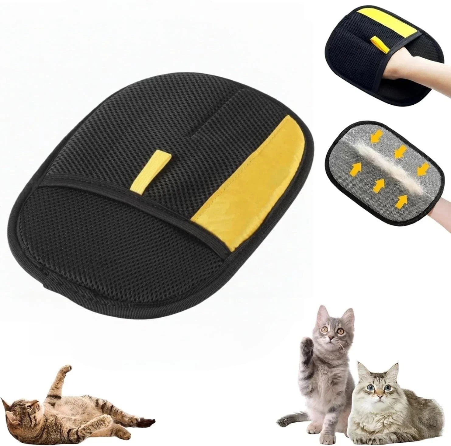Cat Hair Remover Furniture,Electrostatic Pure Path Pet Dog Hair Remover Glove…