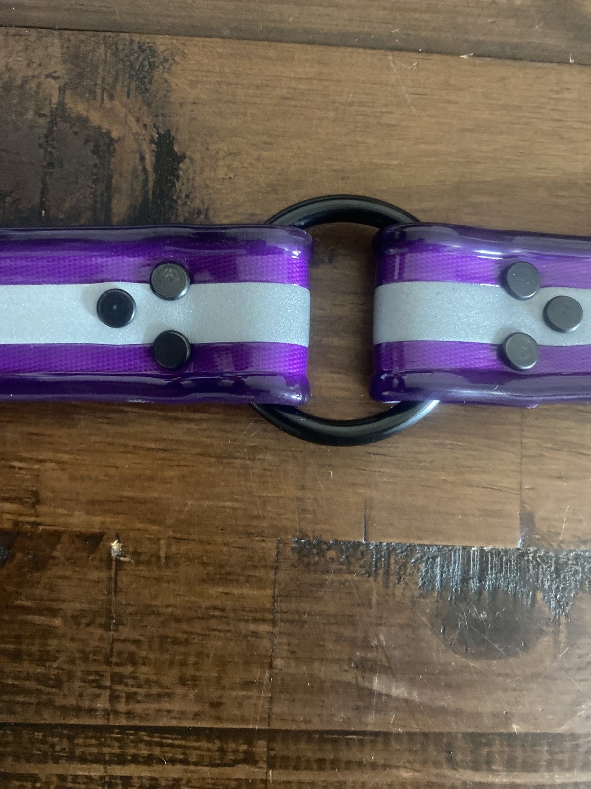 Purple Reflective Dog Collar 1 1/2 Inch X 20 Inch Long At Last Hole On Collar