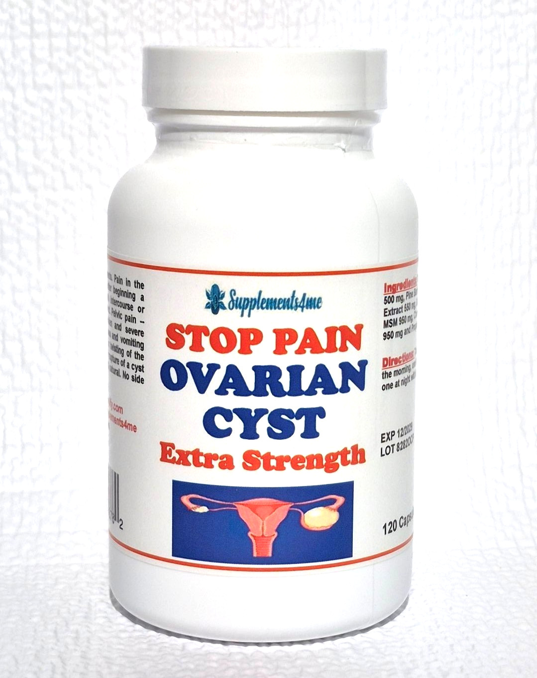 100% MULTI HERBS FOR OVARIAN CYST PAIN IN WOMEN – 100% NATURAL – MADE IN USA
