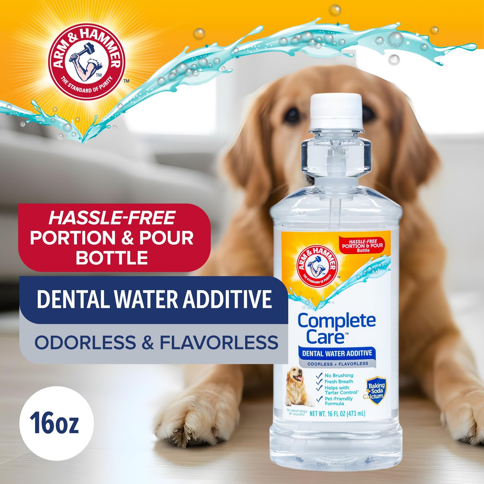 Arm & Hammer Complete Care Dental Water Additive for 16 Fl Oz (Pack of 1)