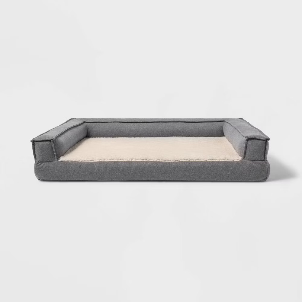 3-Sided Bolster Dog Bed – L – Boots & Barkley