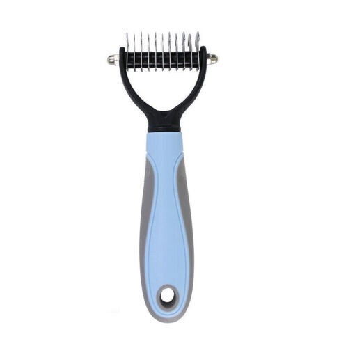 2side Dog Brush for Shedding Dematting Pet Grooming Cat Hair Undercoat Rake Comb