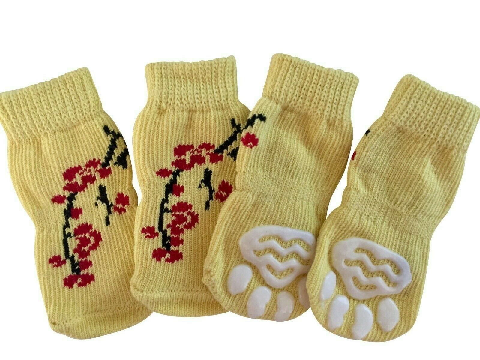 Dog Puppy Anti-slip Socks For Tiny & Small Breeds 40 Designs S M L XL