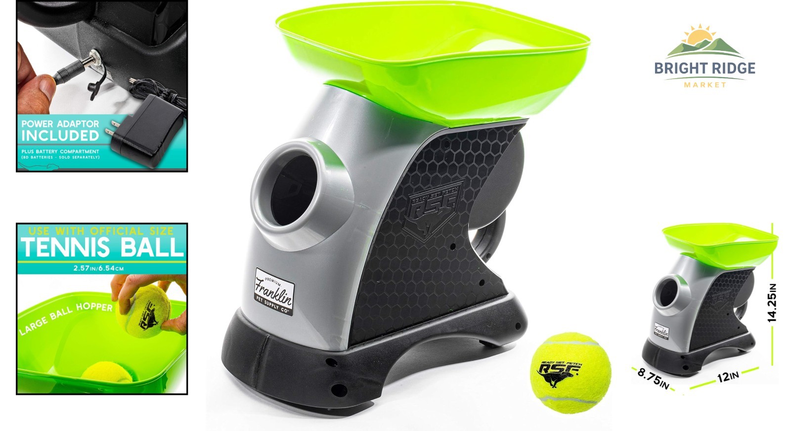 Automatic Tennis Ball Launcher for Dogs, Interactive Fetch Toy, Portable Design