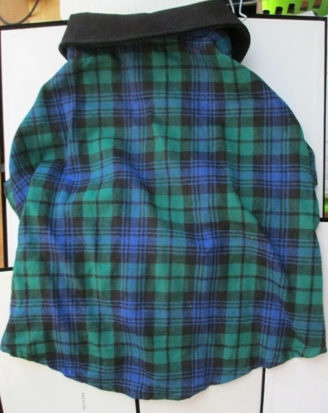 Top Paw Dog Shirt Blue Green Plaid Flannel – New – Large