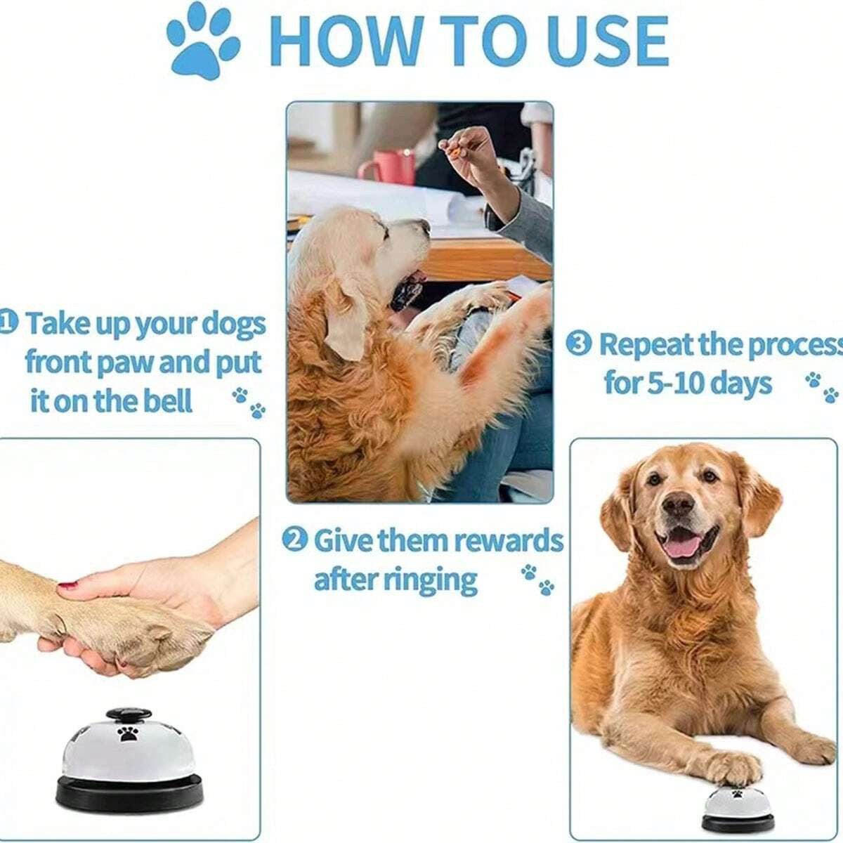 2pcs Pet Training Bell Dog Potty Training Bell DOG Bell Door Opening Cat Bell