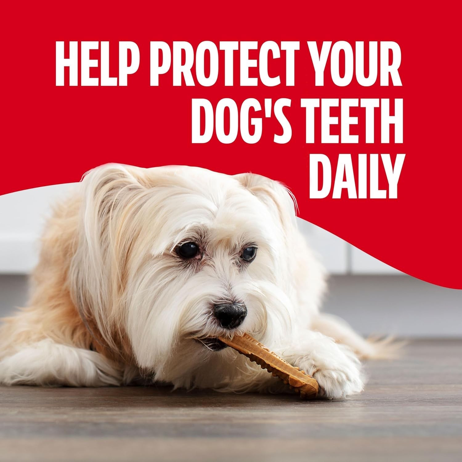 Milk-Bone Brushing Chews Mini Stick Daily Dental Dog Treats 48 counts 18.9oz Bag